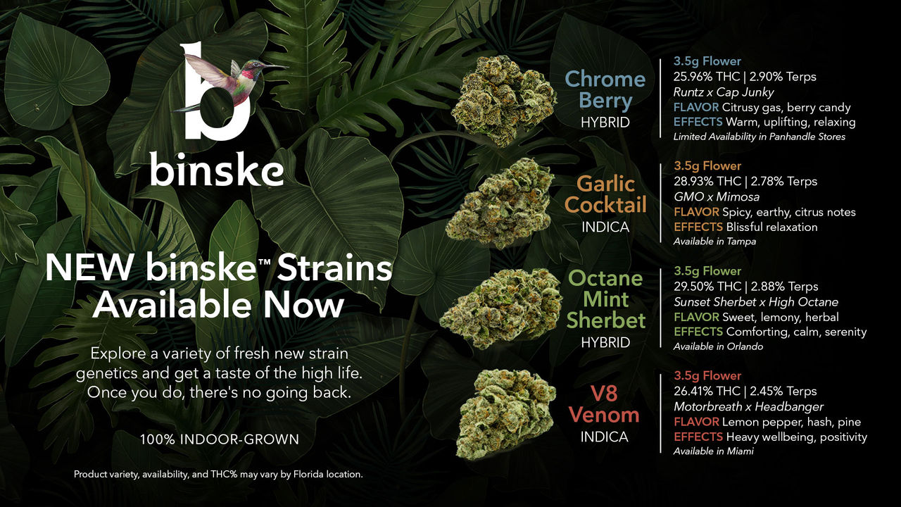 NEW Binske Strains Available Now Trulieve