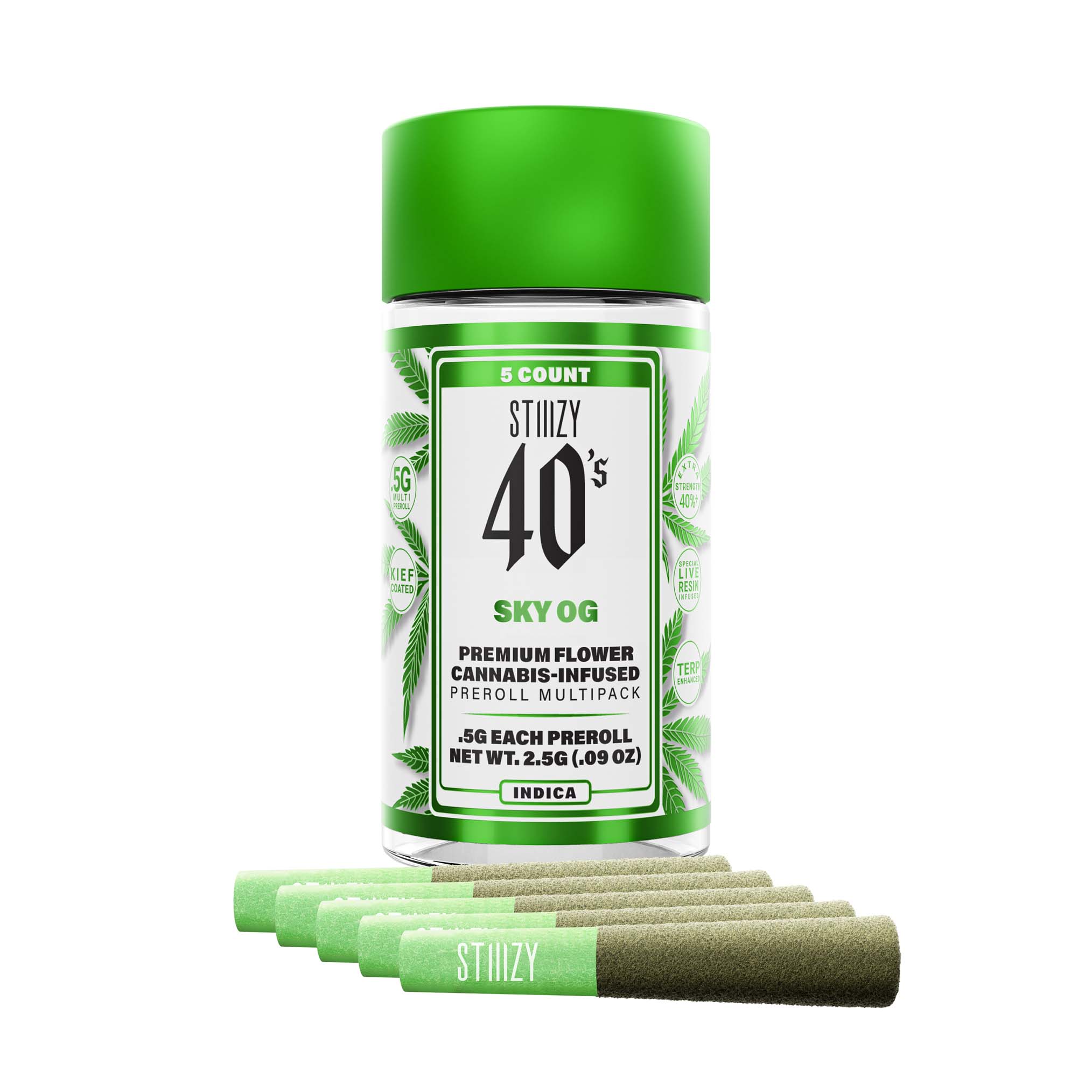 Sky OG 40's Infused Pre-Rolls 5pk