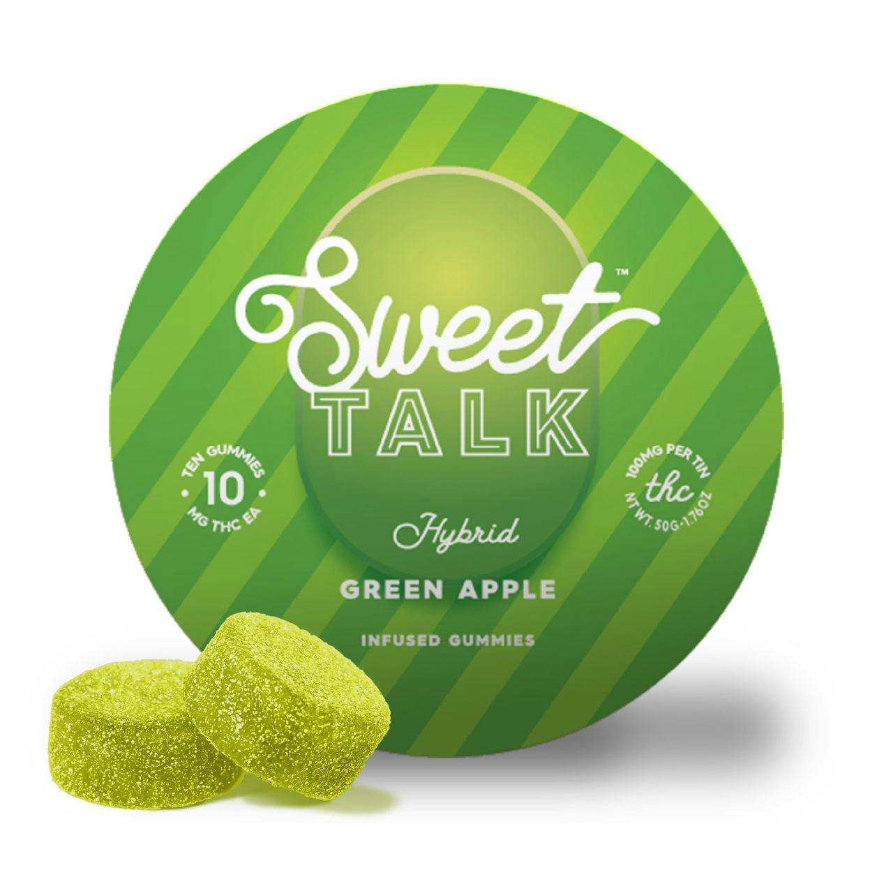 Shop ST-Gummy10pk2.0-.1g-GreenApple-H-MD Online | Trulieve