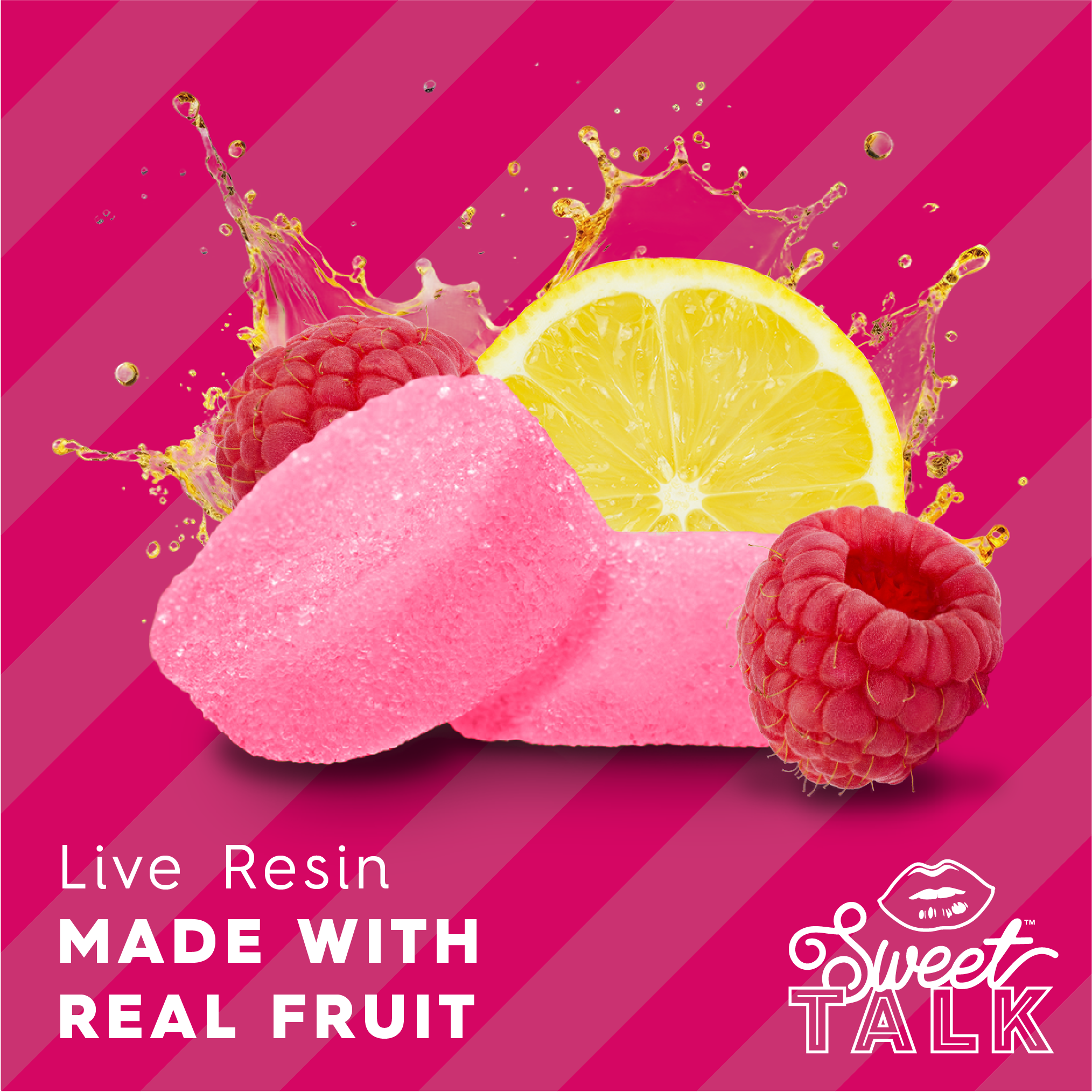 Image of Raspberry Lemonade Live Resin Gummies 10pk