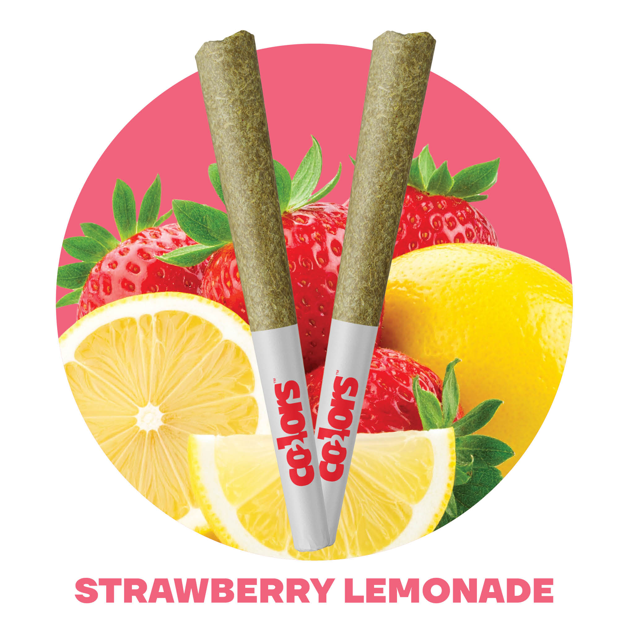 Image of Strawberry Lemonade Infused Pre-Rolls 2pk