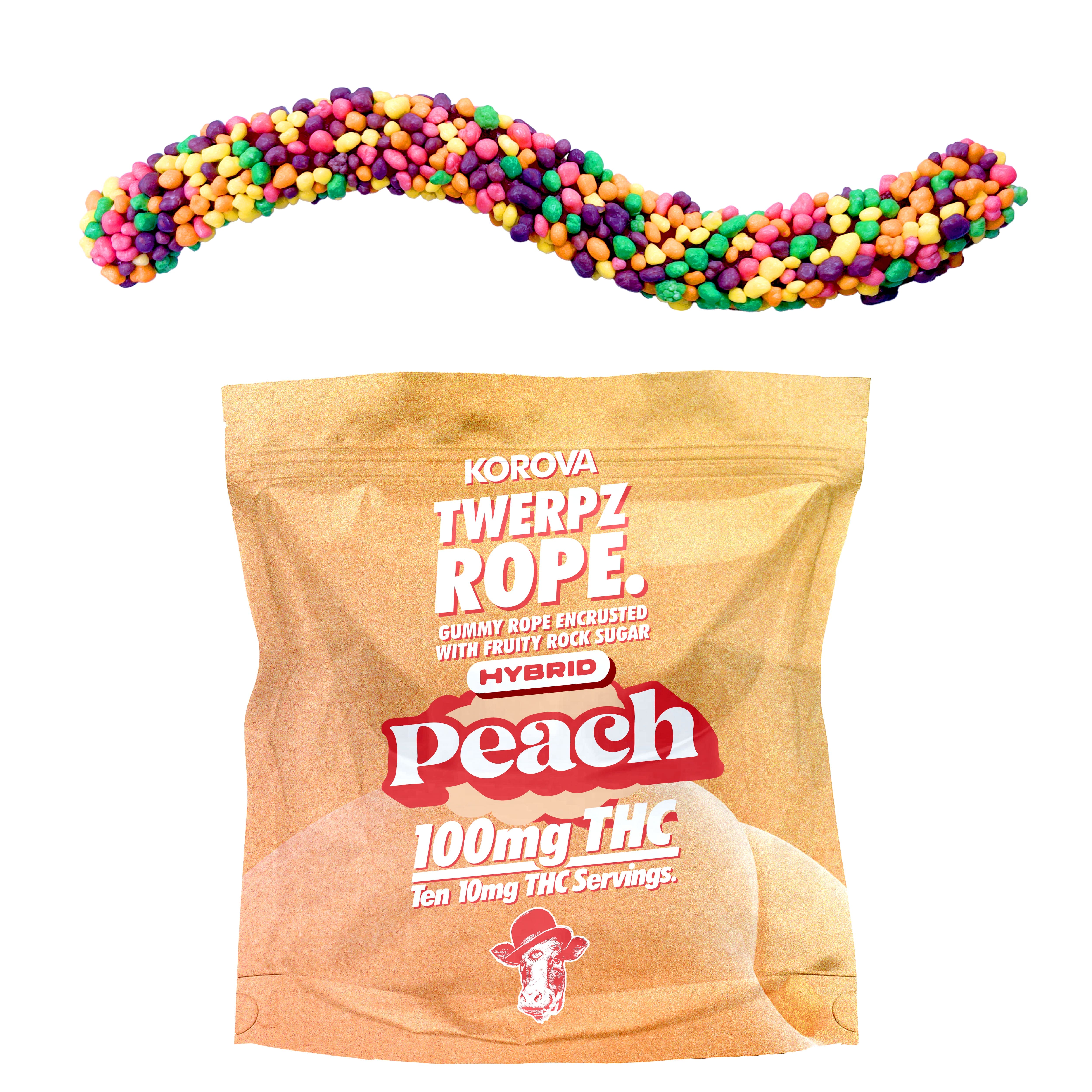 Image of Peach Twerpz Rope 10pc
