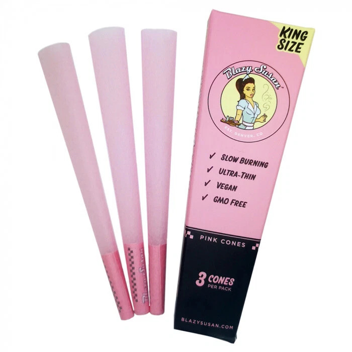 Image of Pink King Size Cones 3pk