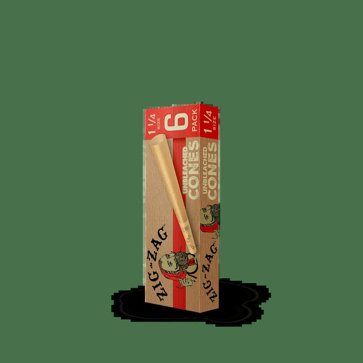 Image of 1 1/4 Unbleached Cones 6pk