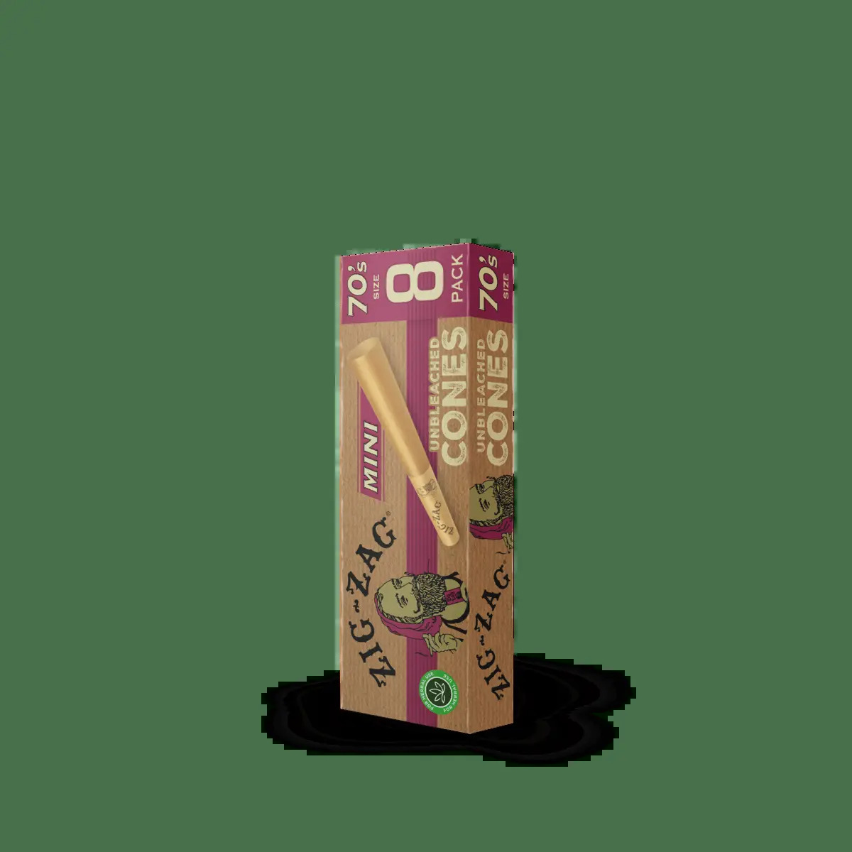 Image of 70mm Unbleached Ultra Thin Mini Cones 8pk