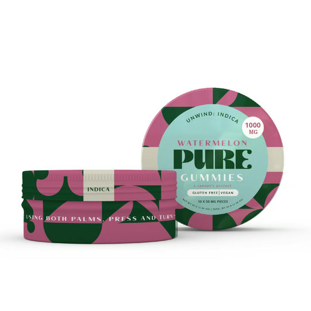 Image of Watermelon Indica Gummies 10pk