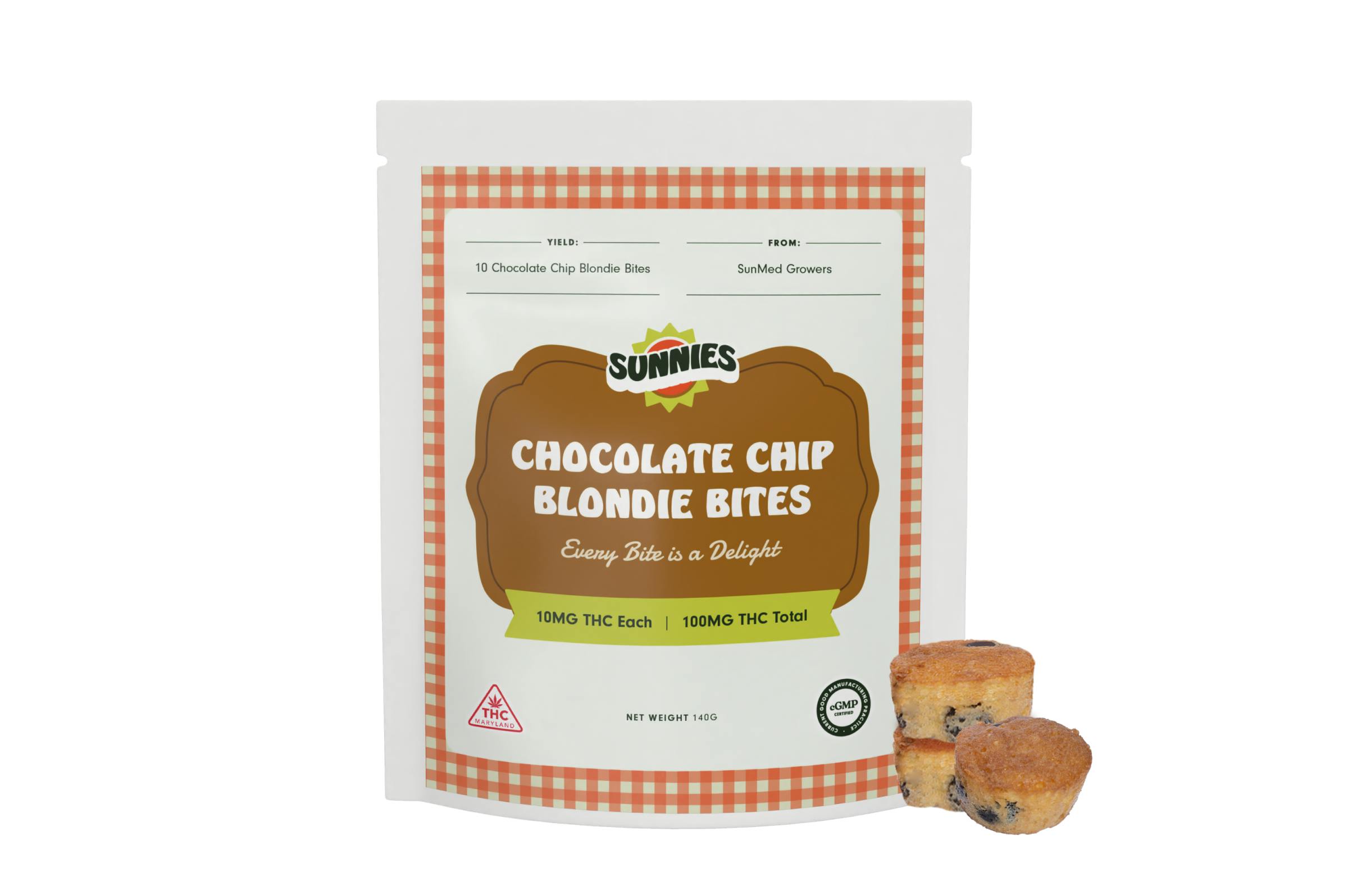Image of Chocolate Chip Blondie Bites 10pk
