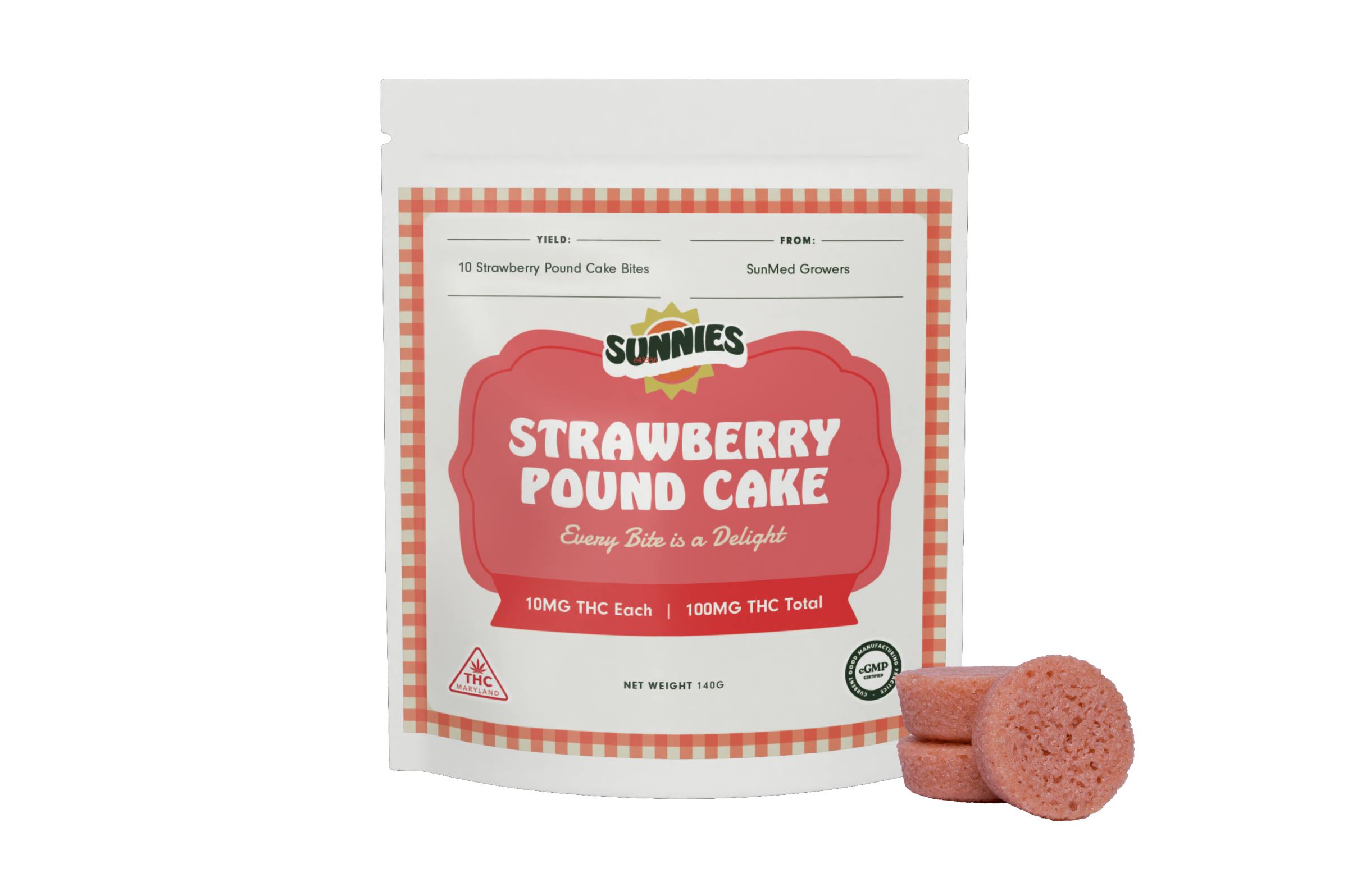 Image of Strawberry Pound Cake Bites 10pk
