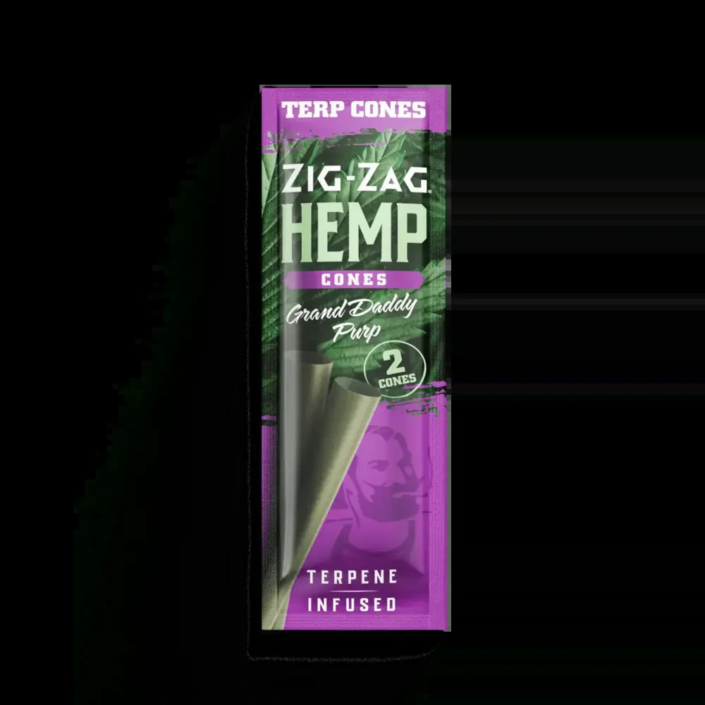 Image of Terpene Infused Hemp Pre-Rolled Cones 2pk | Grand Daddy Purp