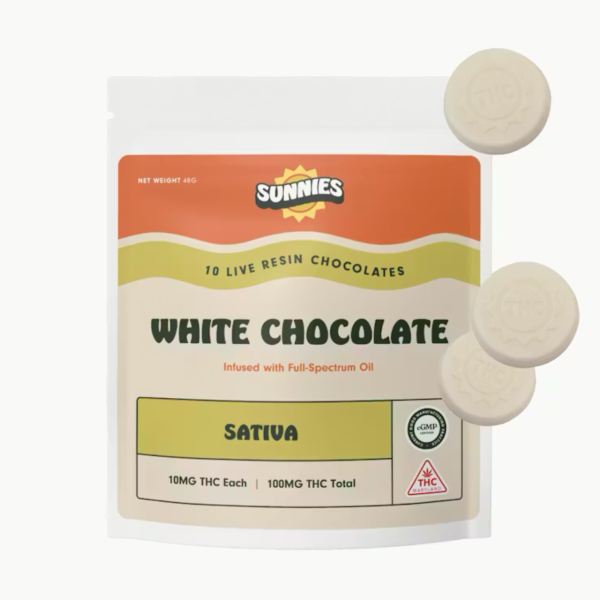 Image of Cookies and Cream Live Resin White Chocolate 10pack 