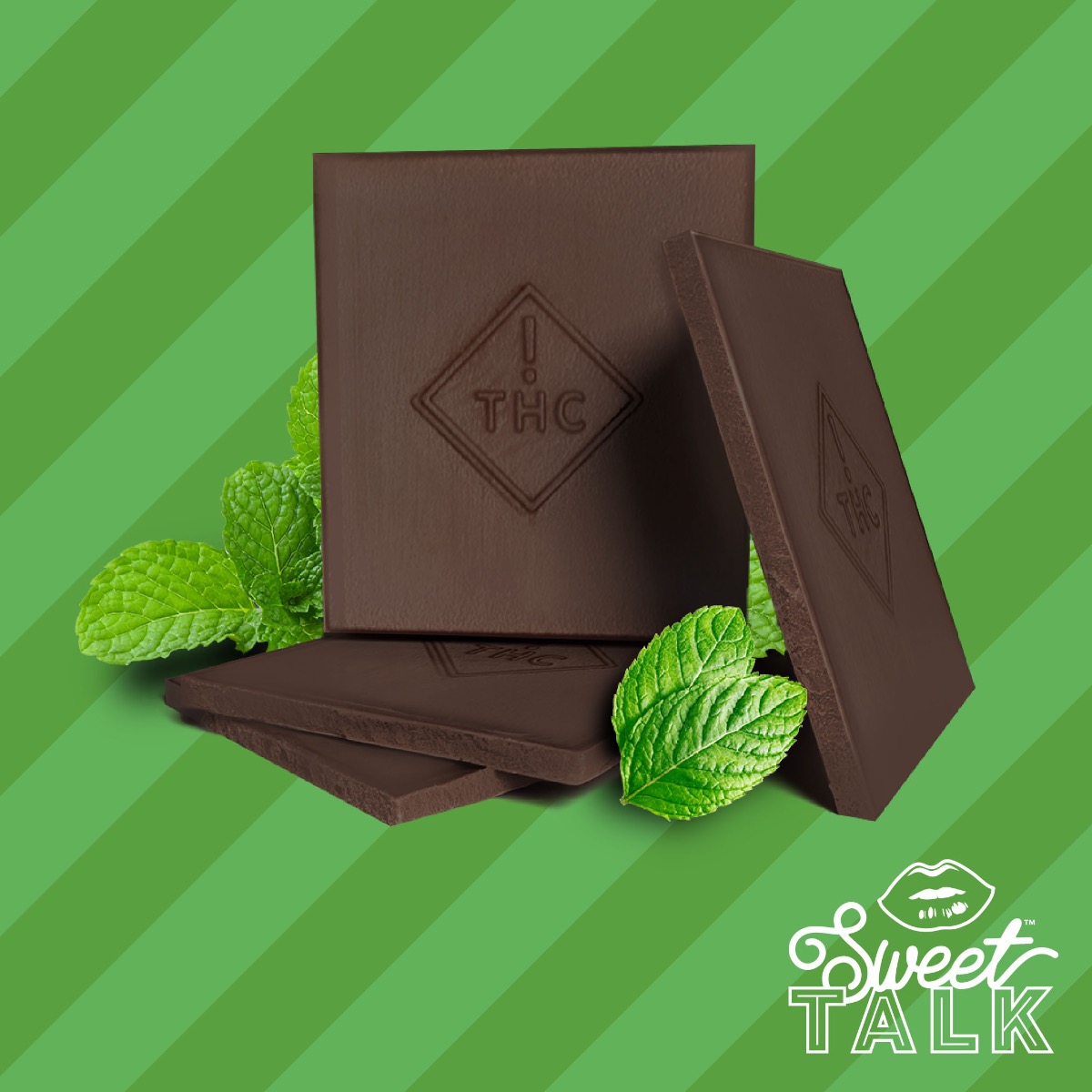 Image of Dark Chocolate Mint Chocolates 10pc