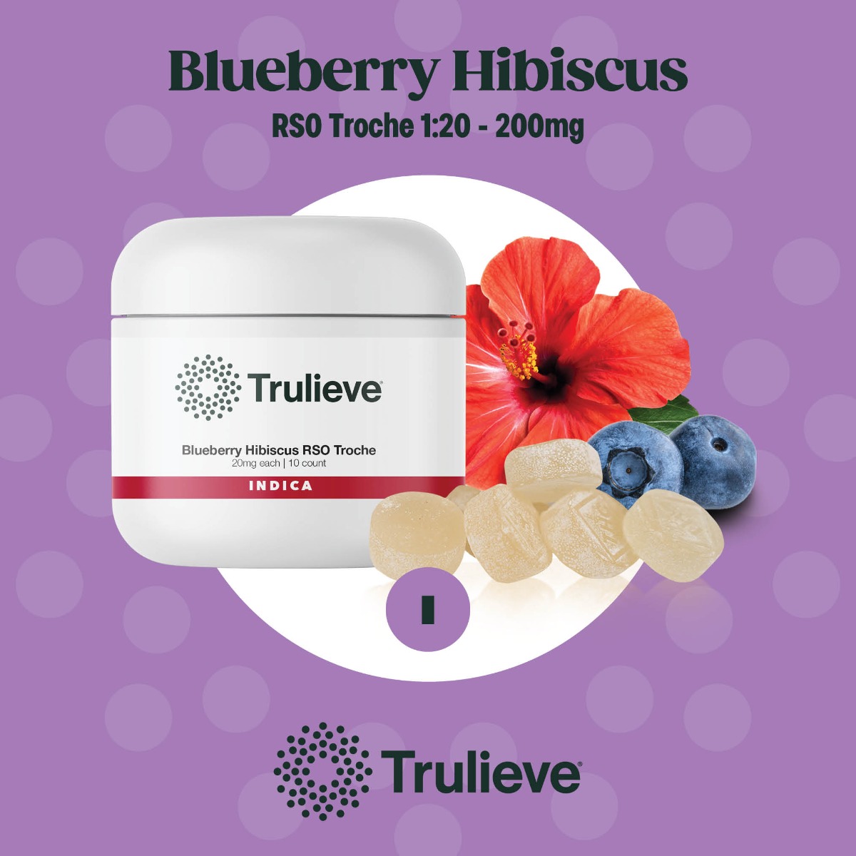 Image of Blueberry Hibiscus RSO Troche