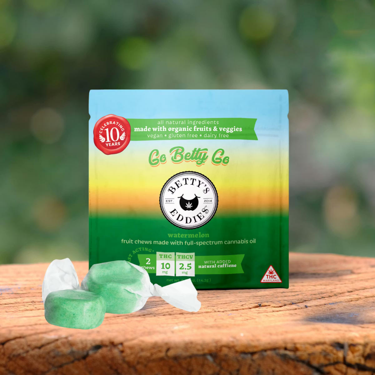 Image of Watermelon Chews (4:1 THC:THCv) 2pk 