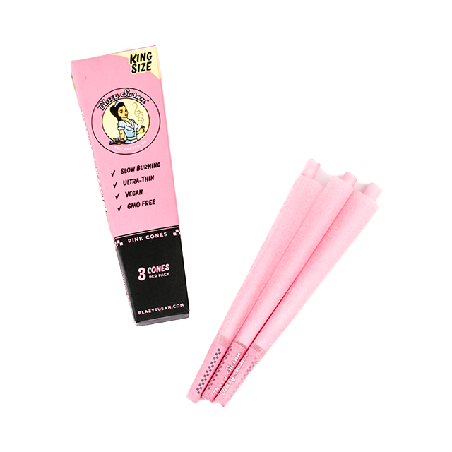 Image of Pink Pre-Roll Cones 3 pack King Size