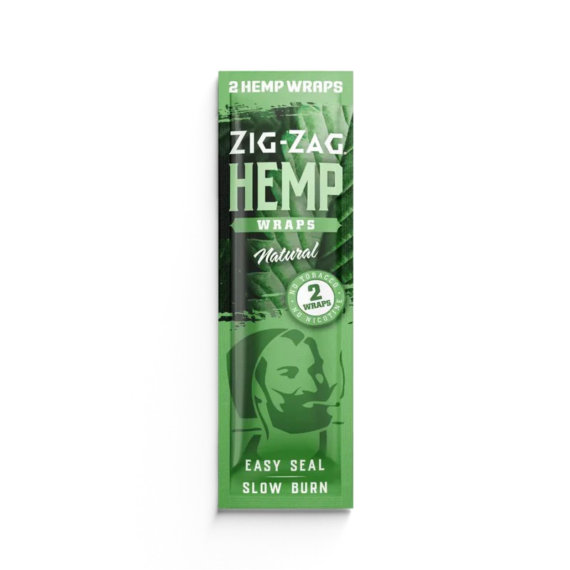Zig-Zag Natural Hemp Wraps 2pk