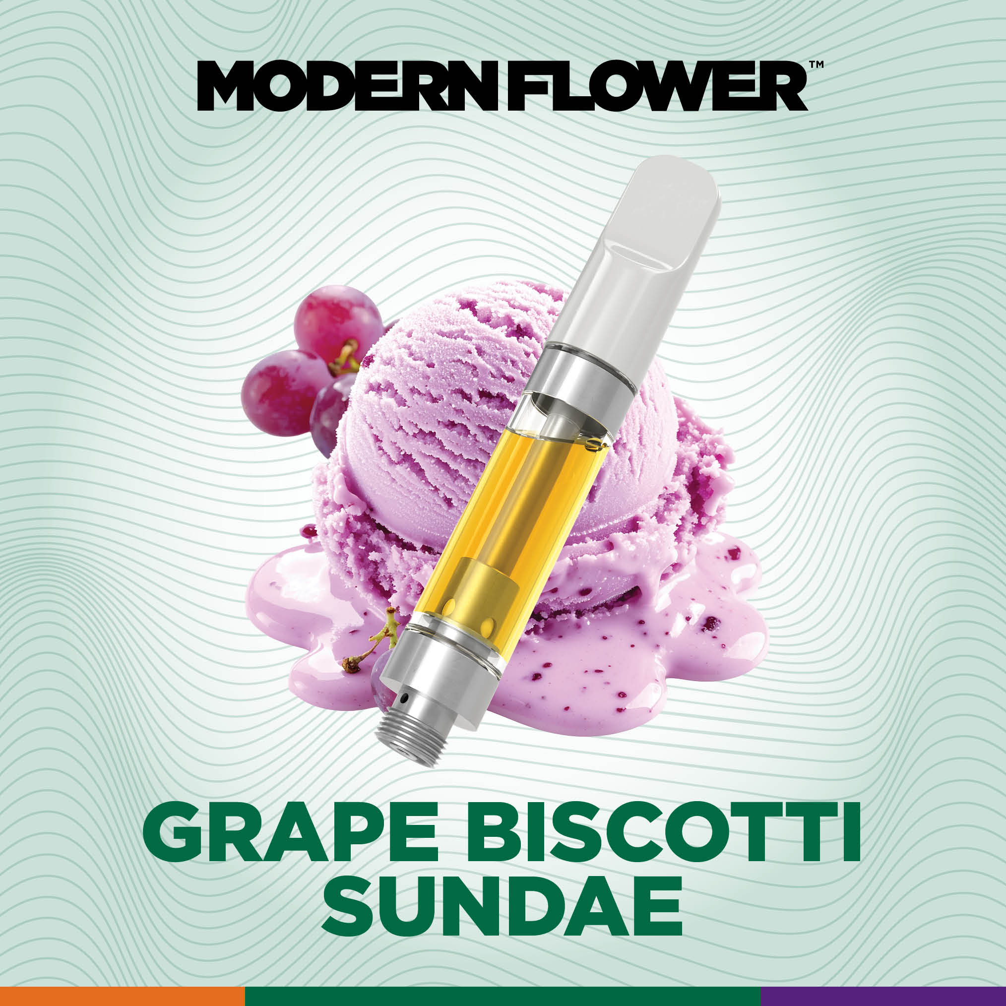 Modern Flower Grape Biscotti Sundae | Liquid Live Resin Cart