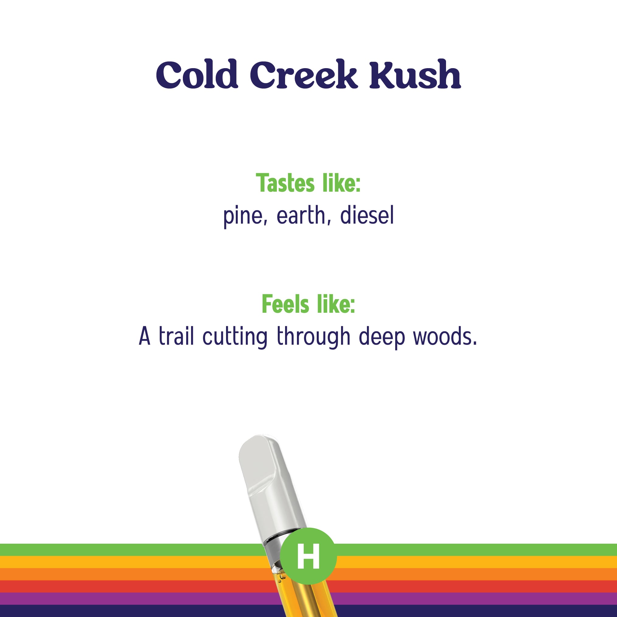 Shop RO-VapeCart-1g-ColdCreekKush-H-FL Online | Trulieve