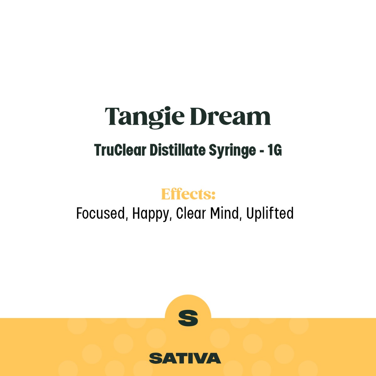 Tangie Dream | Truclear | 1G THC Oil | Trulieve