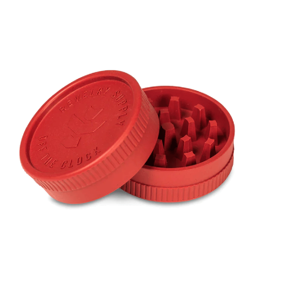 Image of Revelry 2 Piece Hemp Grinder Blood Red