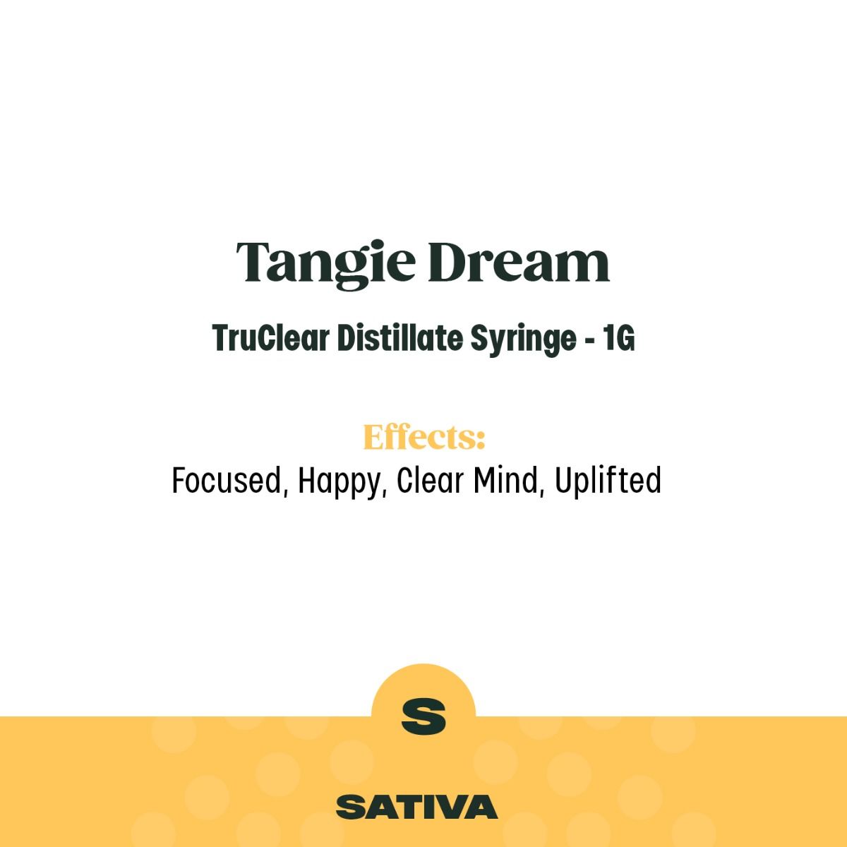 Tangie Dream | Truclear | 1G THC Oil | Trulieve